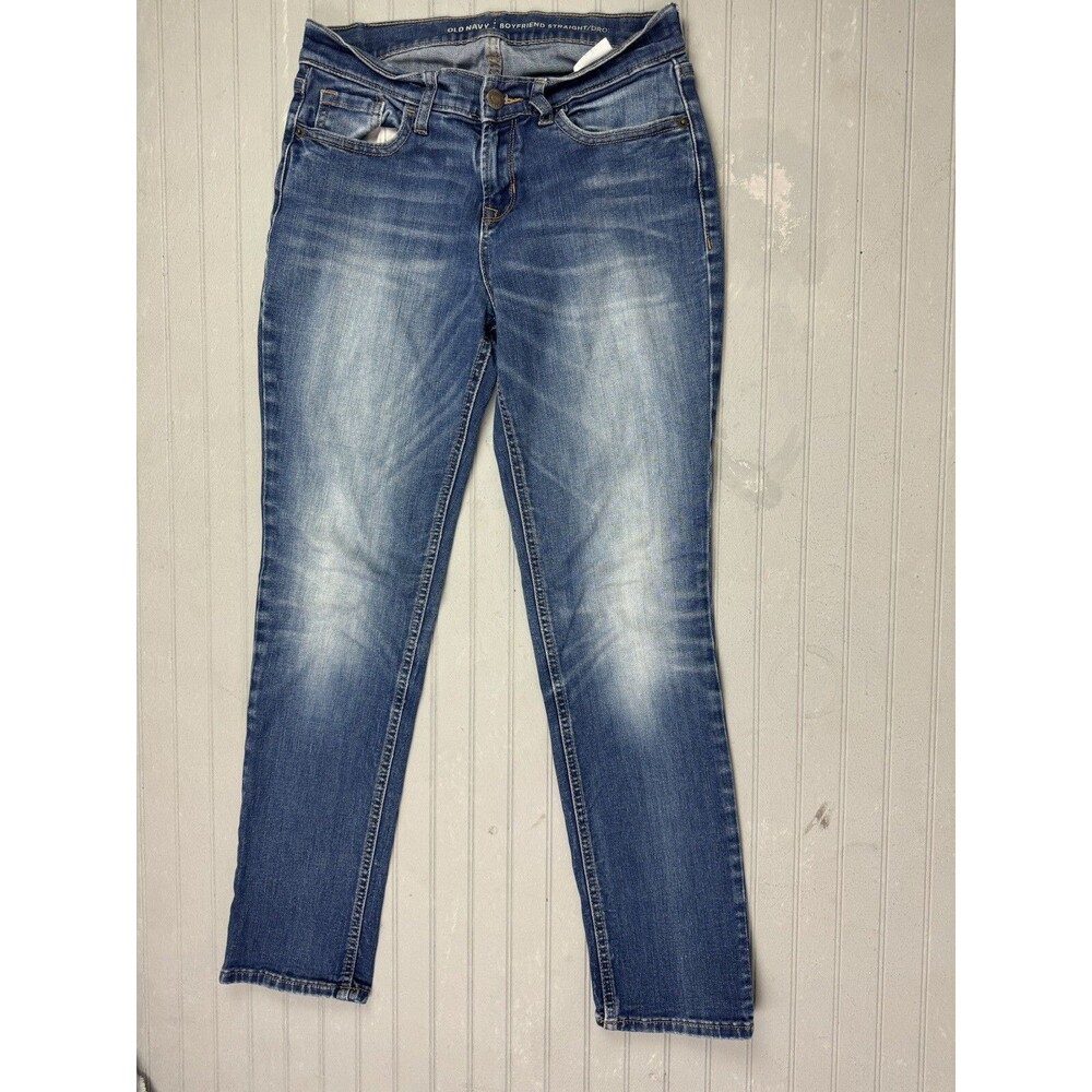 Old Navy Size 2 Womens Jeans Boyfriend Low Rise Med Wash Stretch